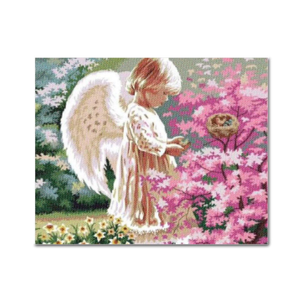 DIY 보석십자수 - 꽃밭의 천사 BF07 (40x50)