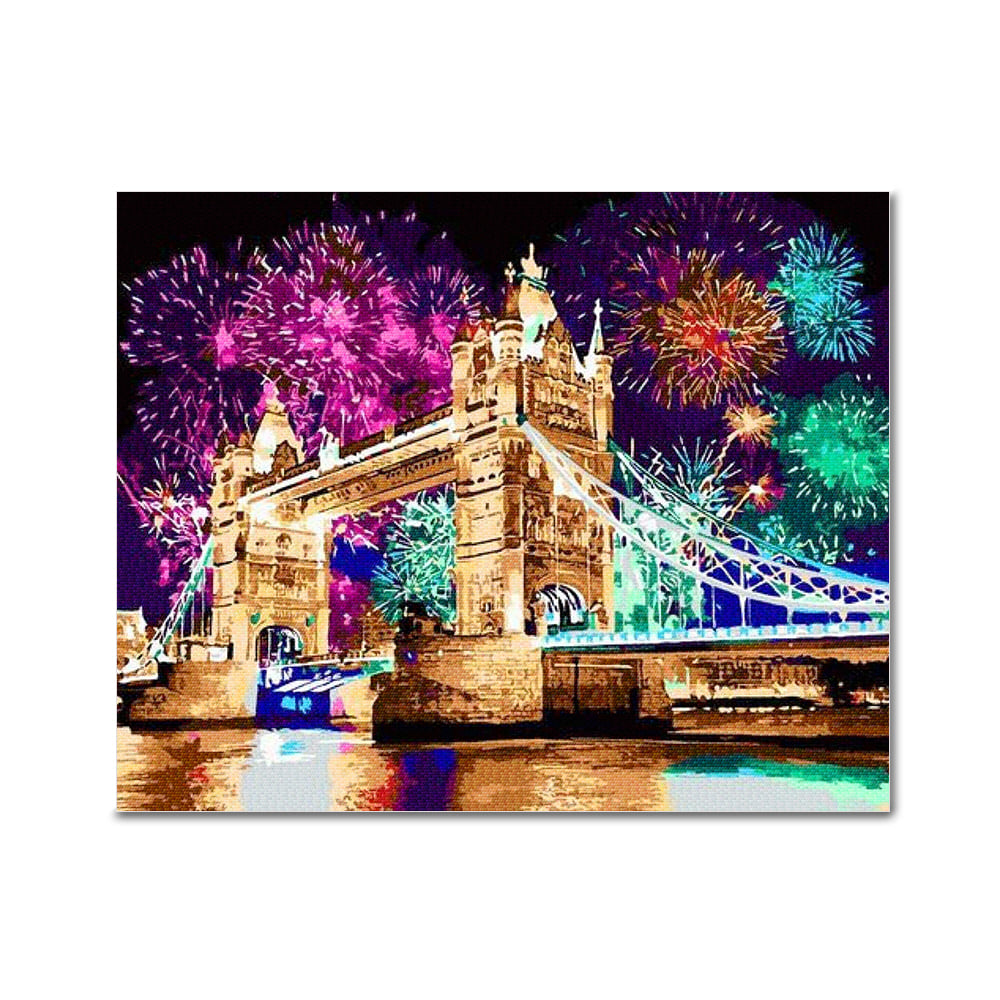 DIY 보석십자수 - 런던의 불꽃축제 BH34 (50x40)