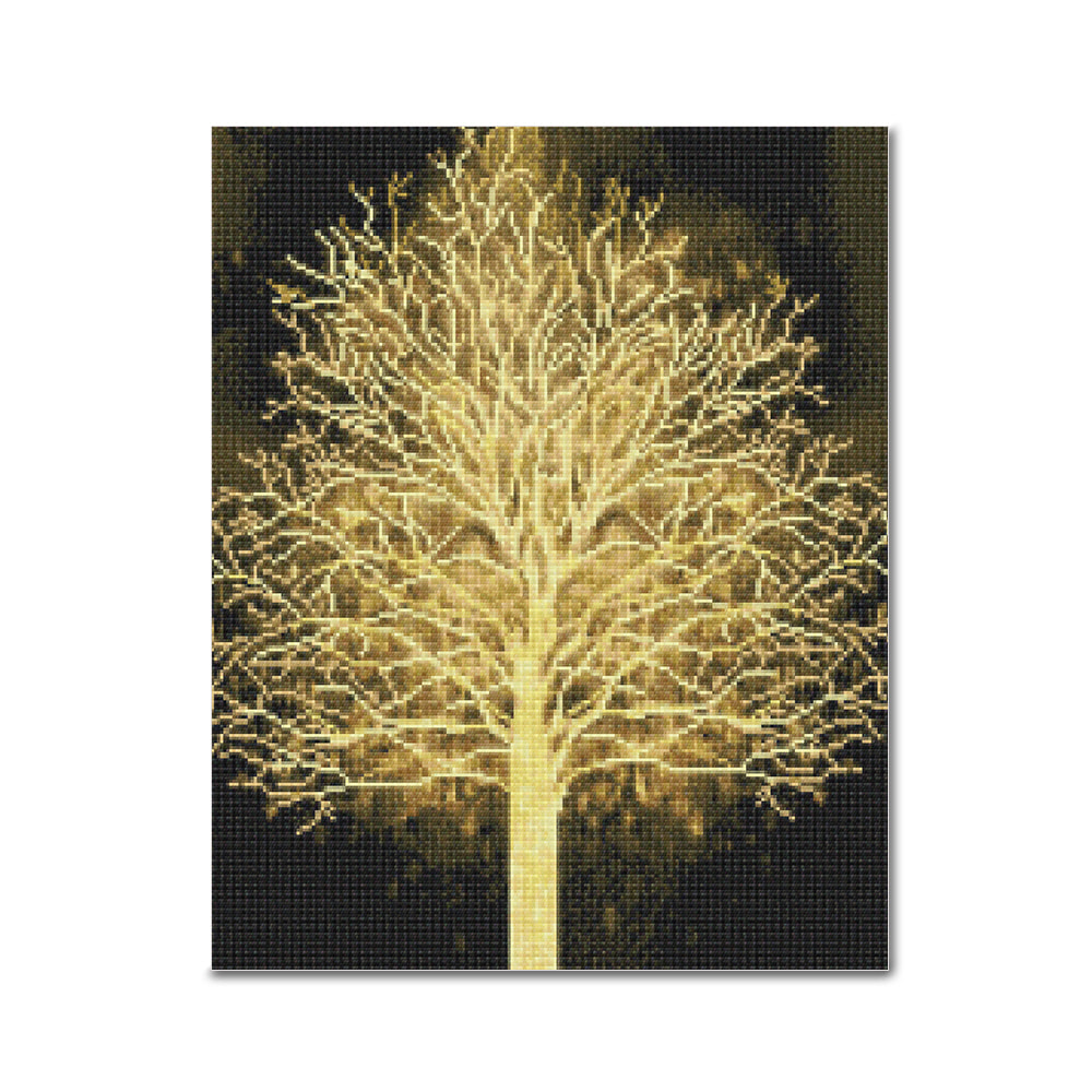 DIY 보석십자수 - 황금나무 BH48 (40x50)