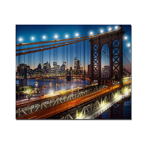 [나만의 미니 왕국]DIY LED 페인팅 - 야경의 맨해튼다리 LP04 (50x40)