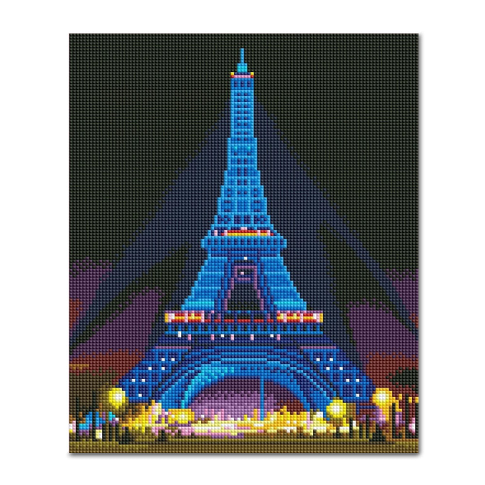 DIY LED 보석십자수 - 파리 에펠탑